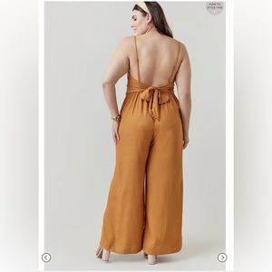 Bow Back Linen Jumpsuit